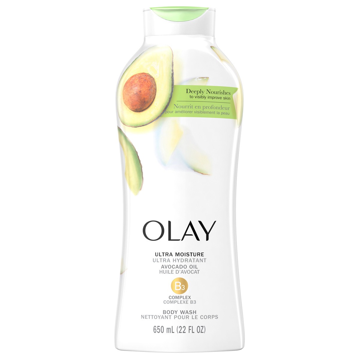 slide 1 of 9, Olay Ultra Moisture Body Wash with Avocado Oil, 22 fl oz, 22 fl oz