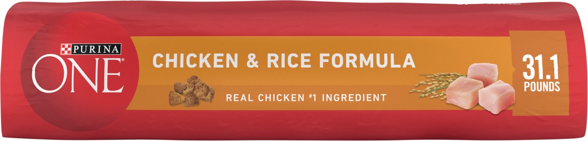 slide 6 of 9, ONE Purina ONE Chicken and Rice Formula Dry Dog Food, 31.1 lb