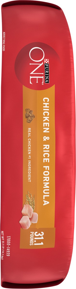 slide 4 of 9, ONE Purina ONE Chicken and Rice Formula Dry Dog Food, 31.1 lb