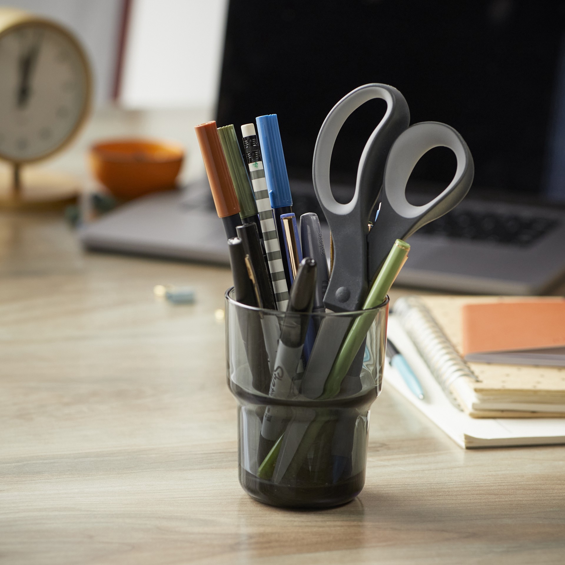 slide 4 of 6, Fiskars 8" Black Scissors, 2ct., 2 ct