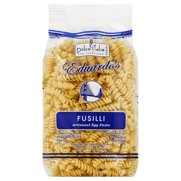 slide 1 of 5, Dolce Italia Foods Eduardos Pasta Artisanal Egg Fusilli, 12 oz