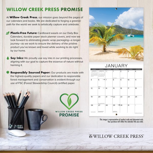 slide 2 of 5, Willow Creek Press 2026 Willow Creek Press Monthly Wall Calendar, 12"" x 12"", Catastrophe, January To December, O50606, 1 ct