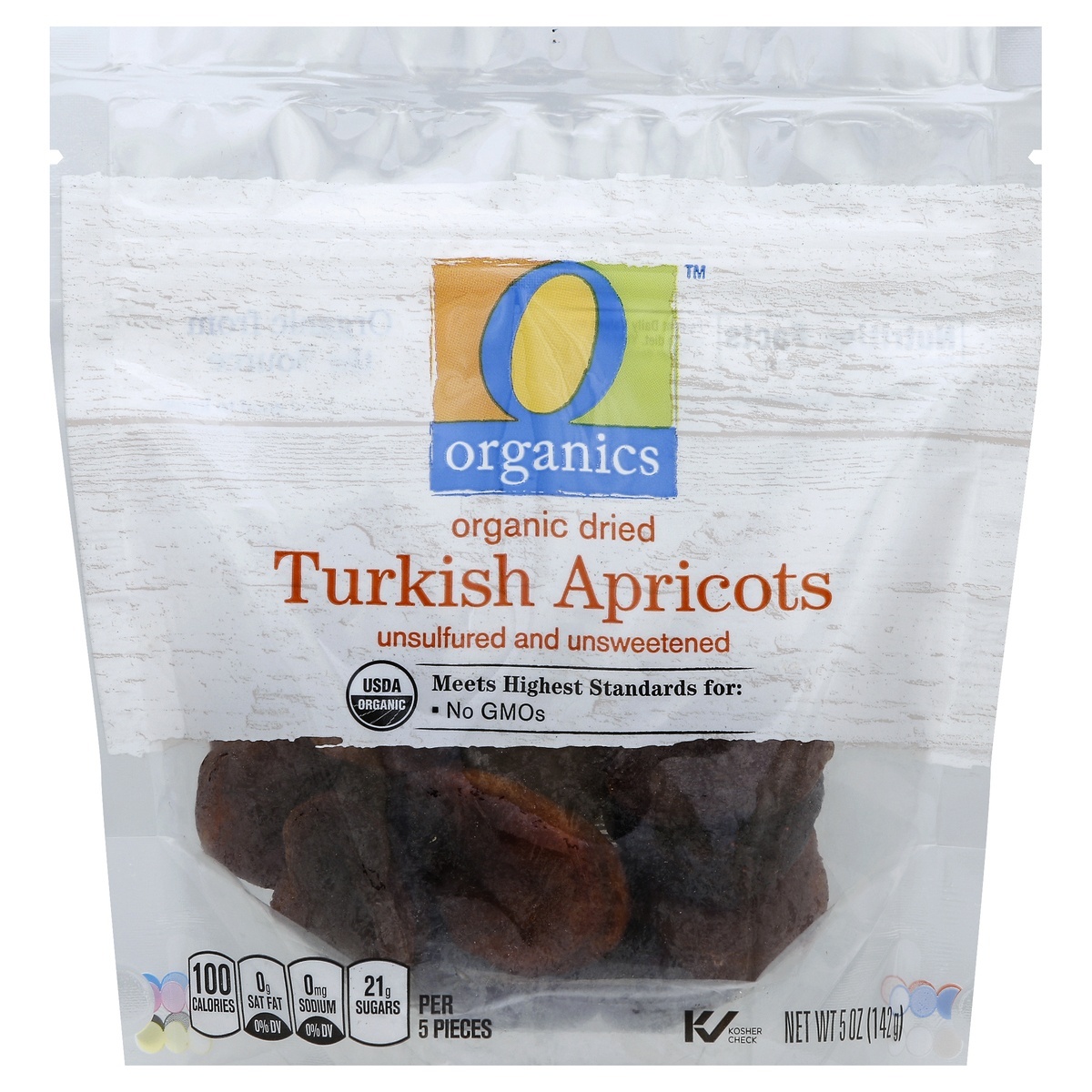 slide 1 of 2, O Organics Apricots Turkish Dried, per lb