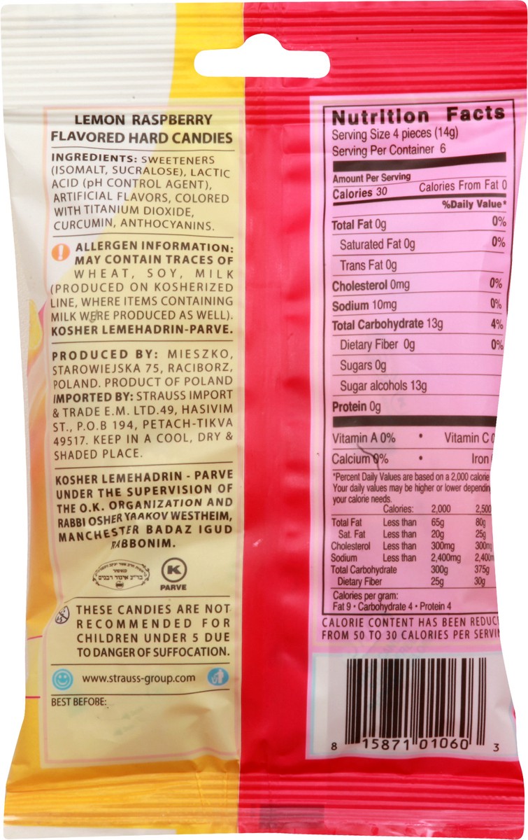 slide 7 of 8, Elite Lemon Raspberry Hard Candy, 2.82 oz