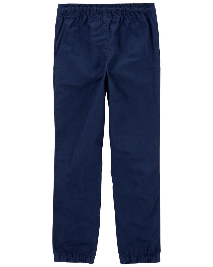 slide 3 of 4, Carters Kid Pull-On Poplin Pants Navy 4, 1 ct