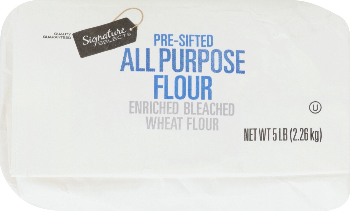 slide 8 of 9, Signature Select Pre-Sifted All Purpose Flour 5 lb, 