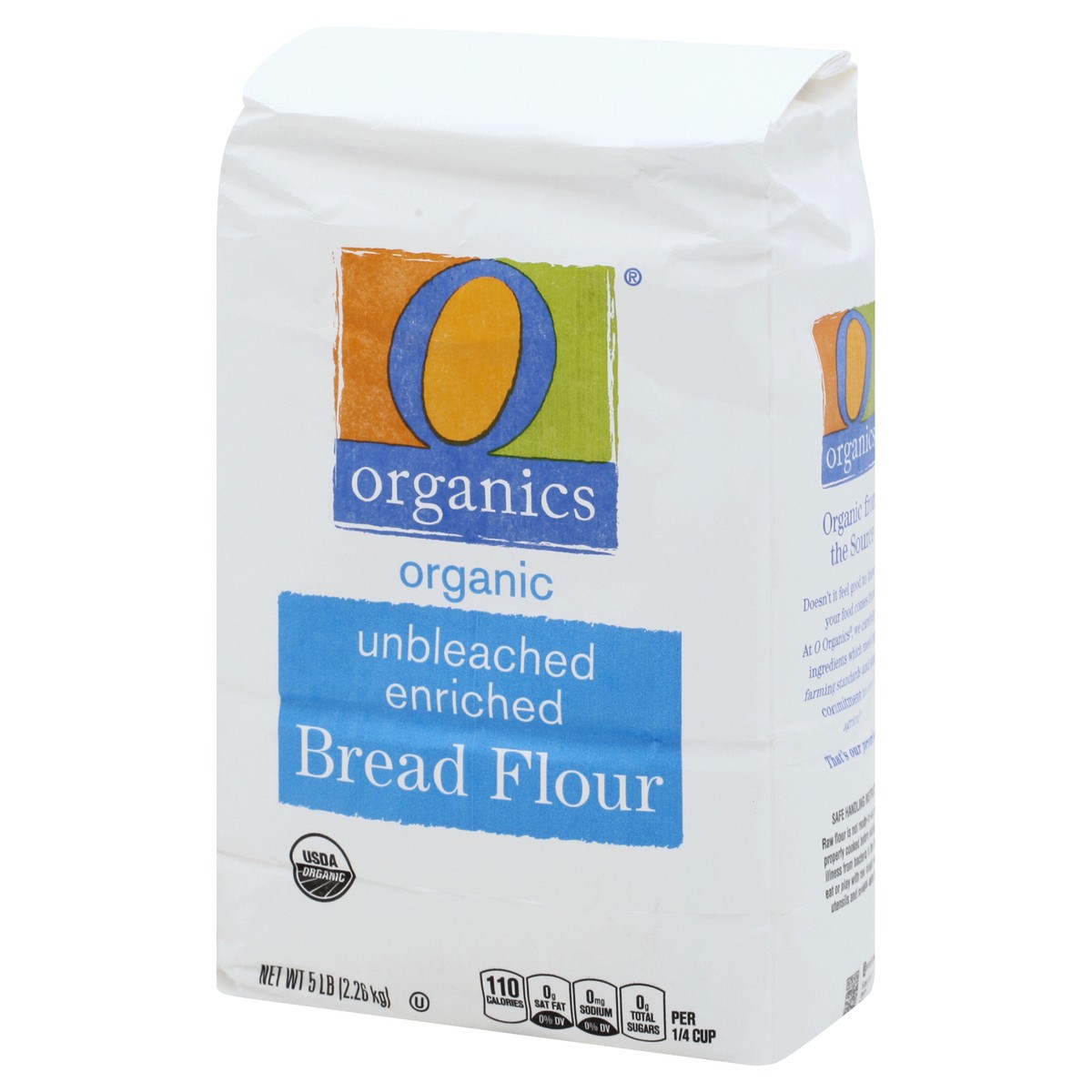 slide 3 of 9, O Organics Organic Flour Bread Unbleached Enriched - 5 Lb, 5 lb