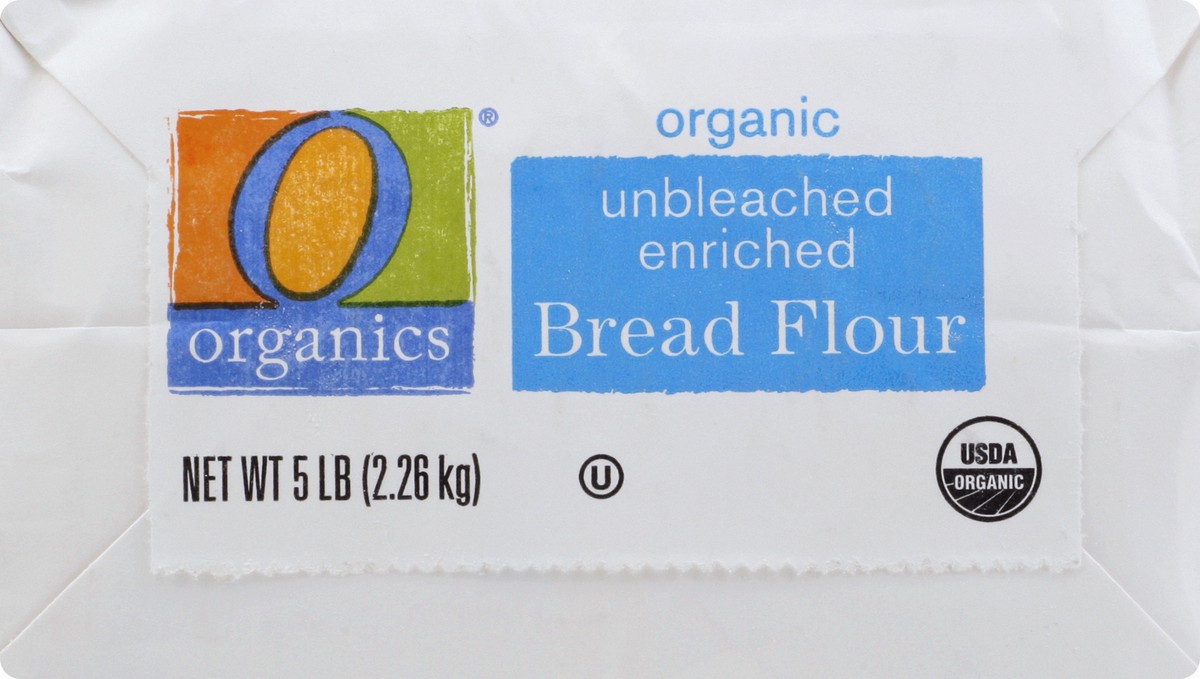 slide 5 of 9, O Organics Organic Flour Bread Unbleached Enriched - 5 Lb, 5 lb