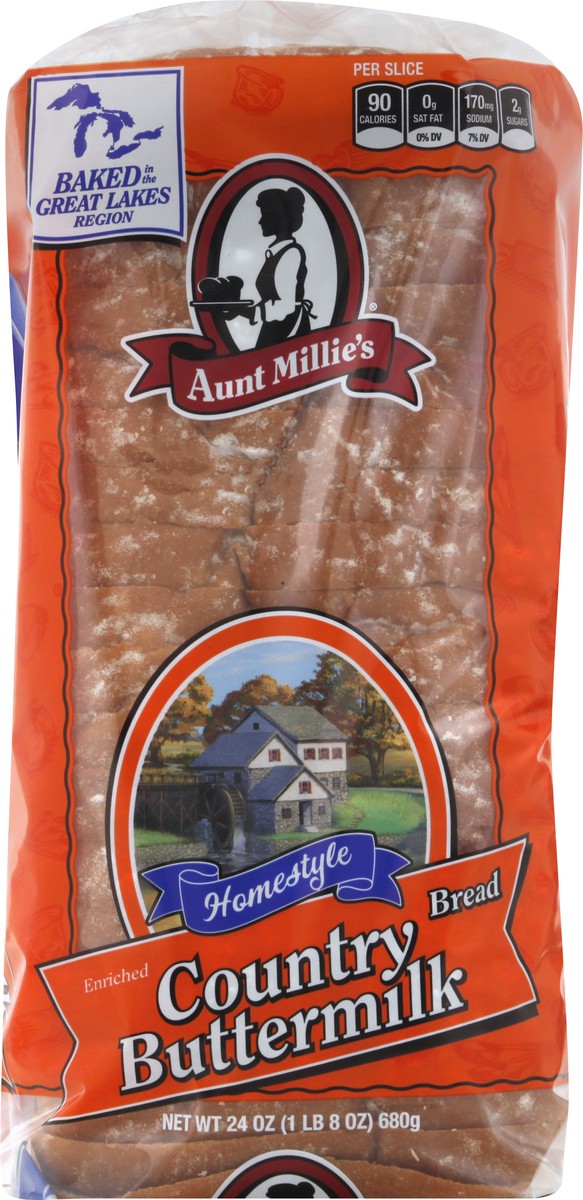slide 4 of 9, Aunt Millie's Country Buttermilk Bread 22 oz, 22 oz