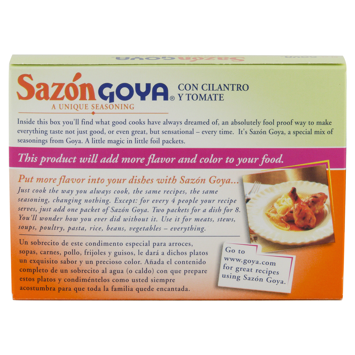 slide 3 of 6, Sazon Goya Seasoning 8 ea, 8 ct