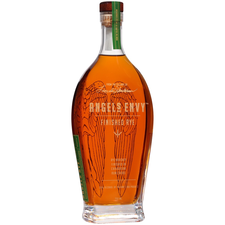 slide 2 of 6, Angel'S Envy Finished Rye Whiskey Finished In Caribbean Rum Casks 50% 75Cl/750Ml, 750 ml