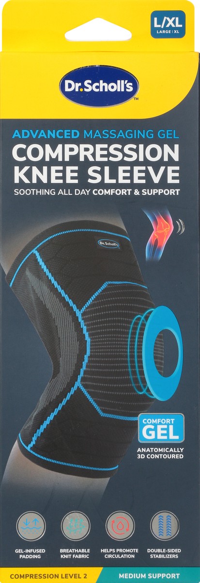 slide 7 of 9, Dr. Scholl's Compression Level 2 Medium Support Knee Sleeve L/XL 1 ea, 1 ct
