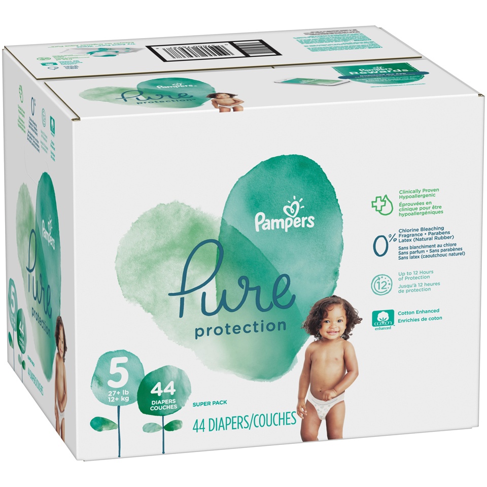 slide 3 of 4, Pampers Diapers 44 ea, 44 ct