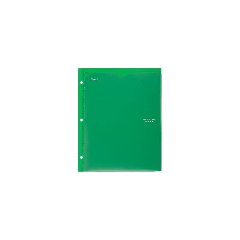 slide 11 of 13, Mead Five Star 2 Pocket Plastic Folder (Colors May Vary), 1 ct