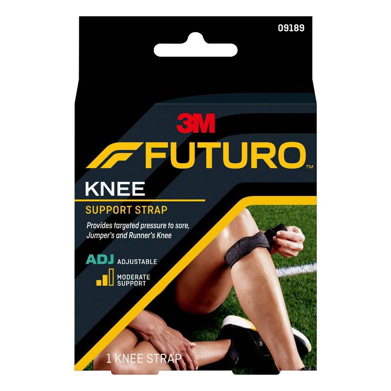 slide 1 of 10, FUTURO Adjustable Knee Strap, Stabilizing Patella Tendon Strap for Runners - 1pk, 1 ct