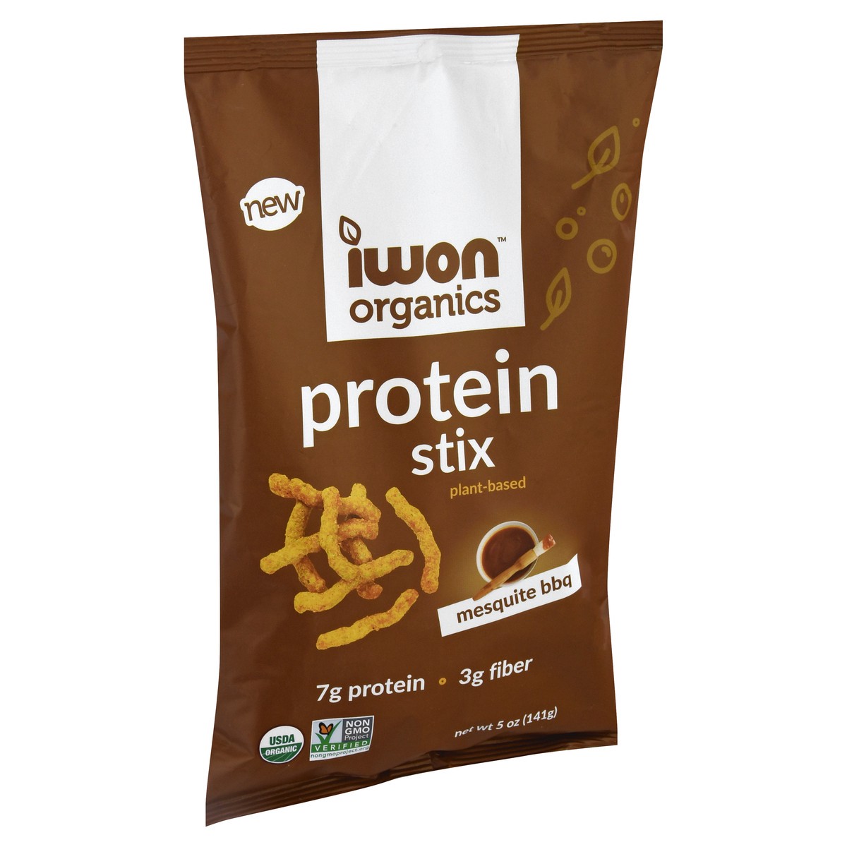slide 9 of 9, Iwon Organics Mesquite Bbq Protein Stix 5 oz, 5 oz