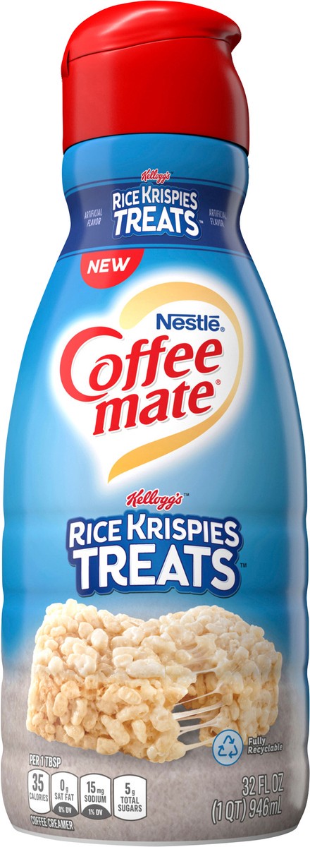 slide 4 of 7, Coffee mate NESTLE COFFEE MATE Rice Krispies Treats Coffee Creamer Bottle, 32 oz