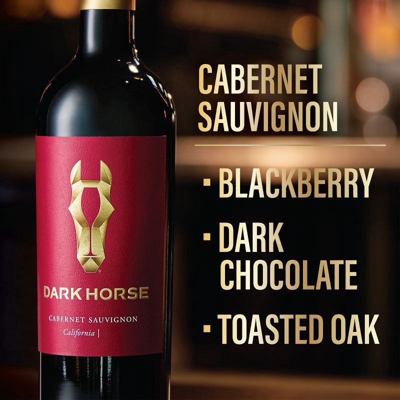 slide 4 of 8, Dark Horse Cabernet Sauvignon Red Wine - 750ml Bottle, 750 ml