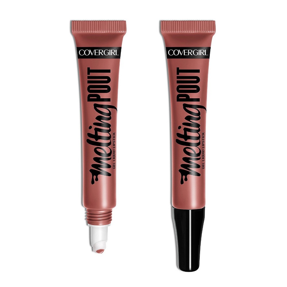 slide 4 of 8, Covergirl Colorlicious Melting Pout Gel Liquid Lipstick 100 Gelebrity, 0.24 oz