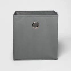 11" Fabric Cube Storage Bin Gray - Room Essentials™