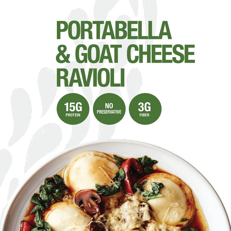 slide 3 of 5, Evol Frozen Portabella and Goat Cheese Ravioli - 8.75oz, 8.75 oz