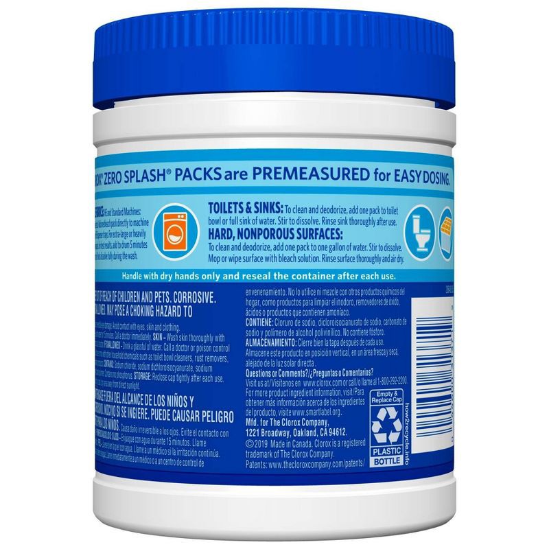 slide 2 of 4, Clorox Zero Splash Bleach Packs - 12ct, 12 ct