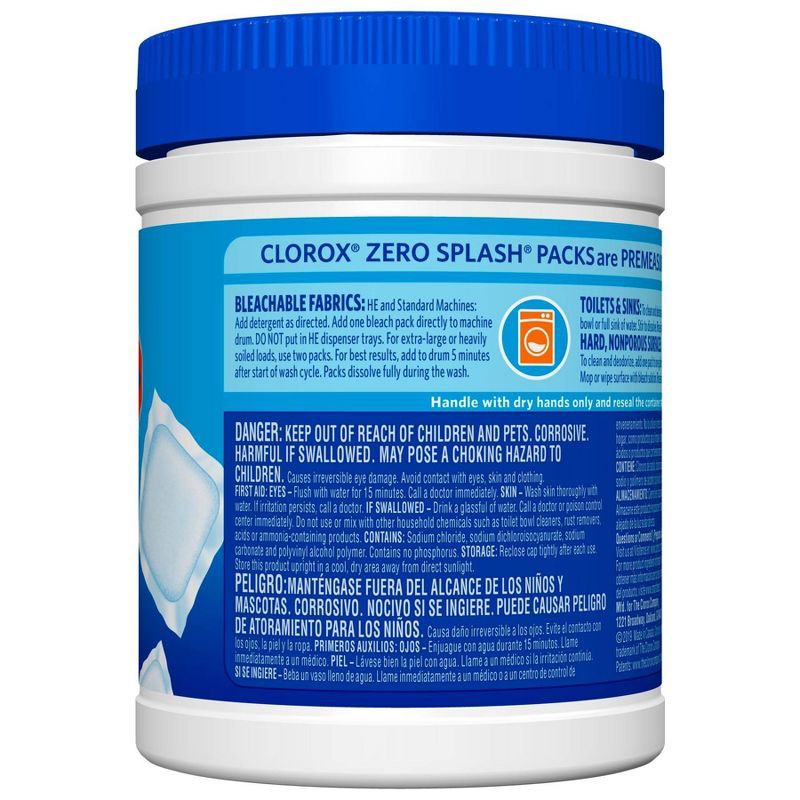 slide 3 of 4, Clorox Zero Splash Bleach Packs - 12ct, 12 ct