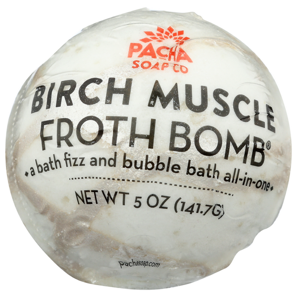 slide 1 of 1, Pacha Soap Co. Birch Muscle Froth Bomb, 5 oz