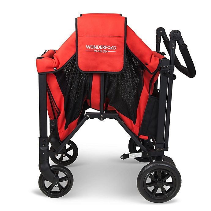 slide 5 of 7, WonderFold Wagon W2 Double Folding Stroller Wagon - Poppy Red, 1 ct