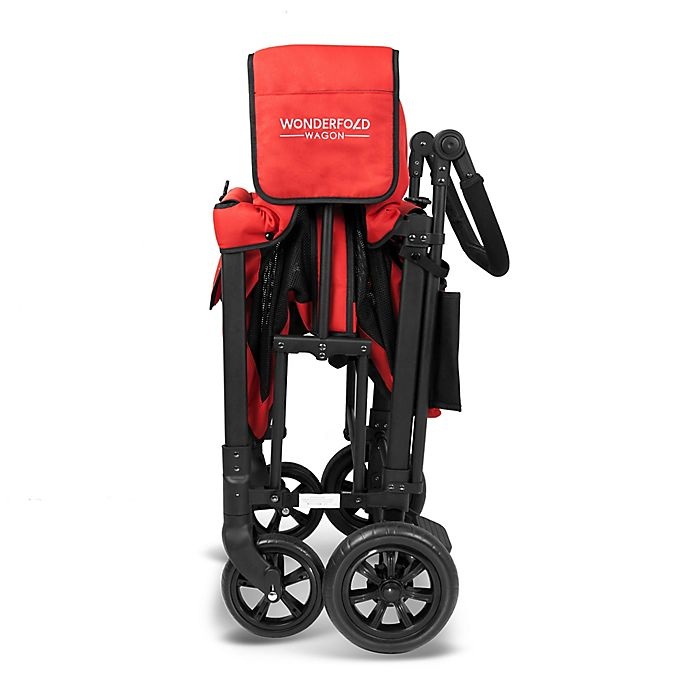 slide 6 of 7, WonderFold Wagon W2 Double Folding Stroller Wagon - Poppy Red, 1 ct