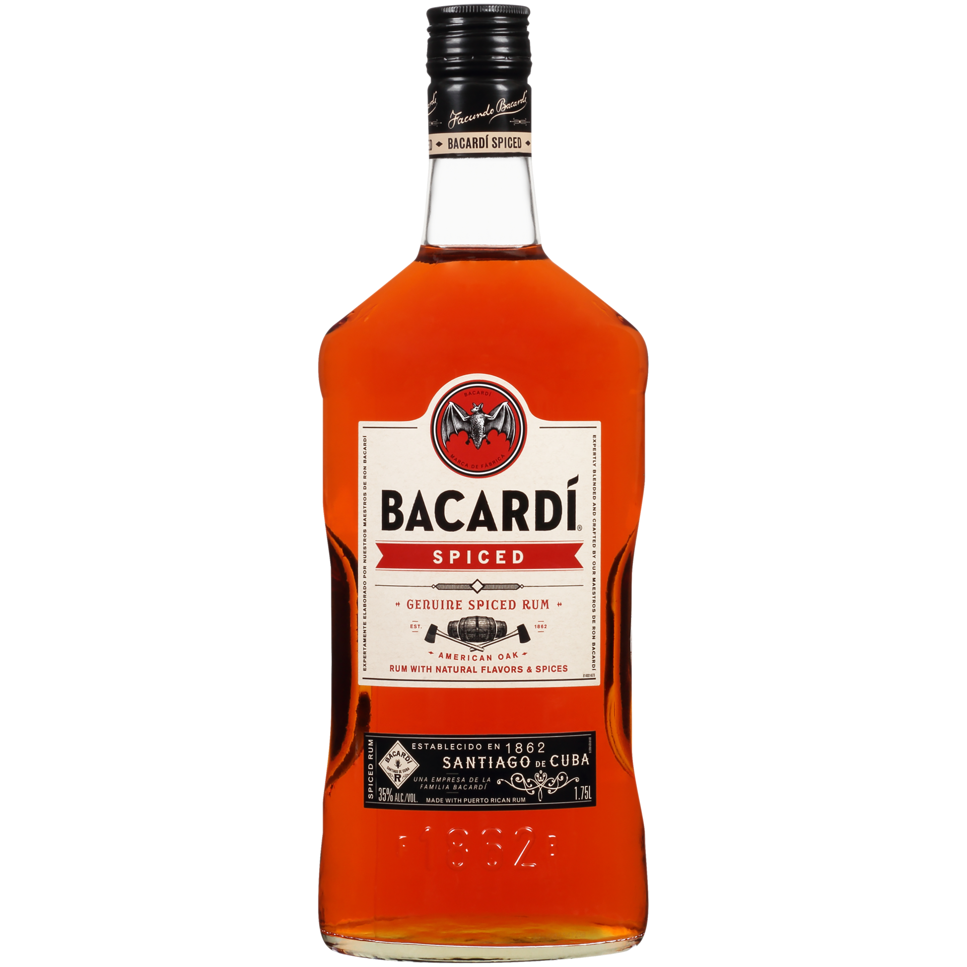 slide 2 of 5, Bacardi Genuine Spiced Rum 1.75 lt, 1.75 liter
