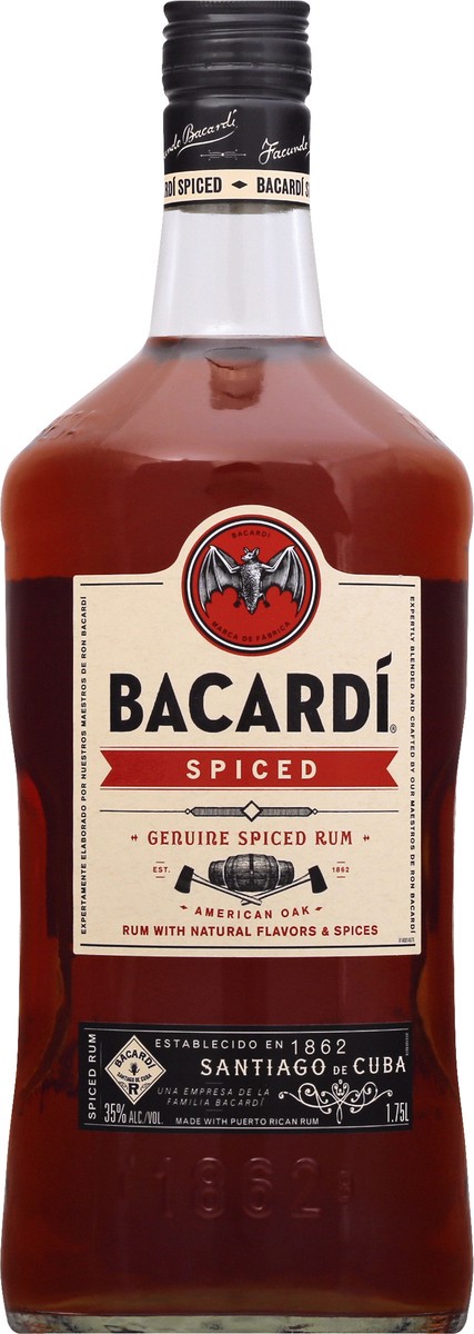 slide 1 of 5, Bacardi Genuine Spiced Rum 1.75 lt, 1.75 liter