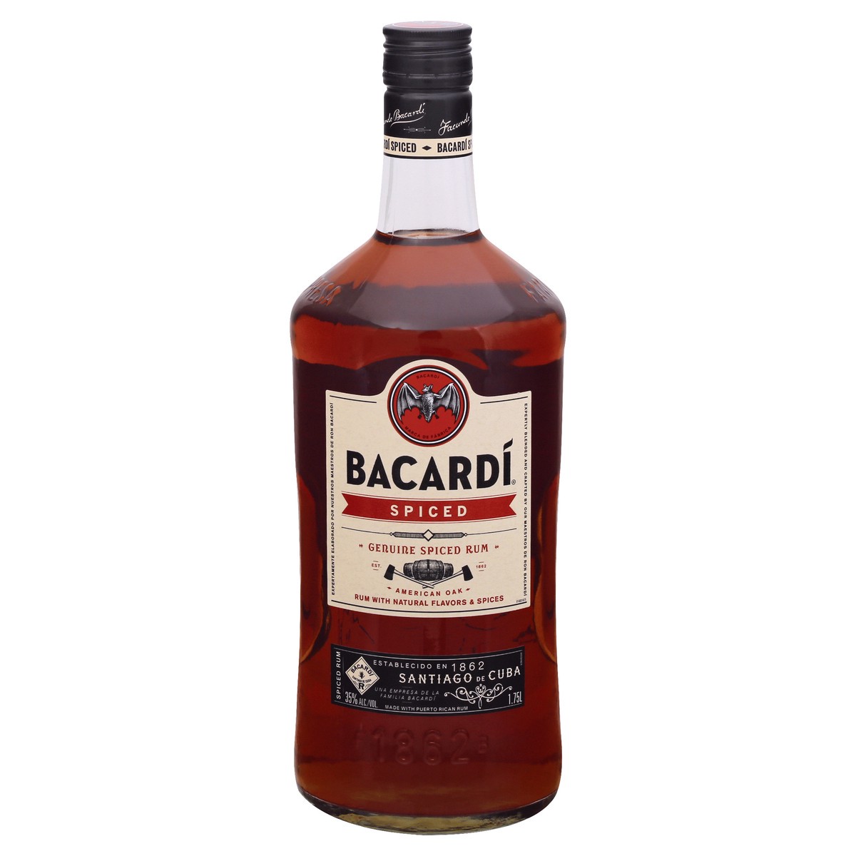 slide 1 of 5, Bacardi Genuine Spiced Rum 1.75 lt, 1.75 liter