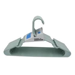 18pk Plastic Hangers Mint - Room Essentials