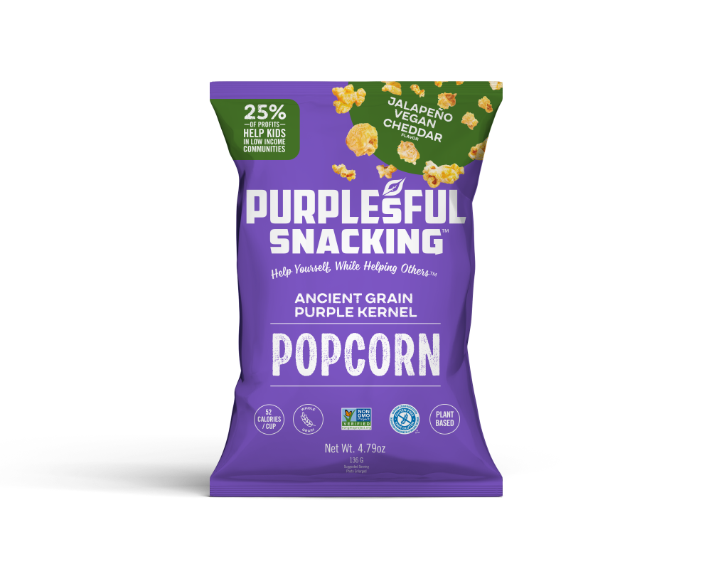 slide 1 of 1, Purplesful Popcorn Jalapeno Cheddar, 