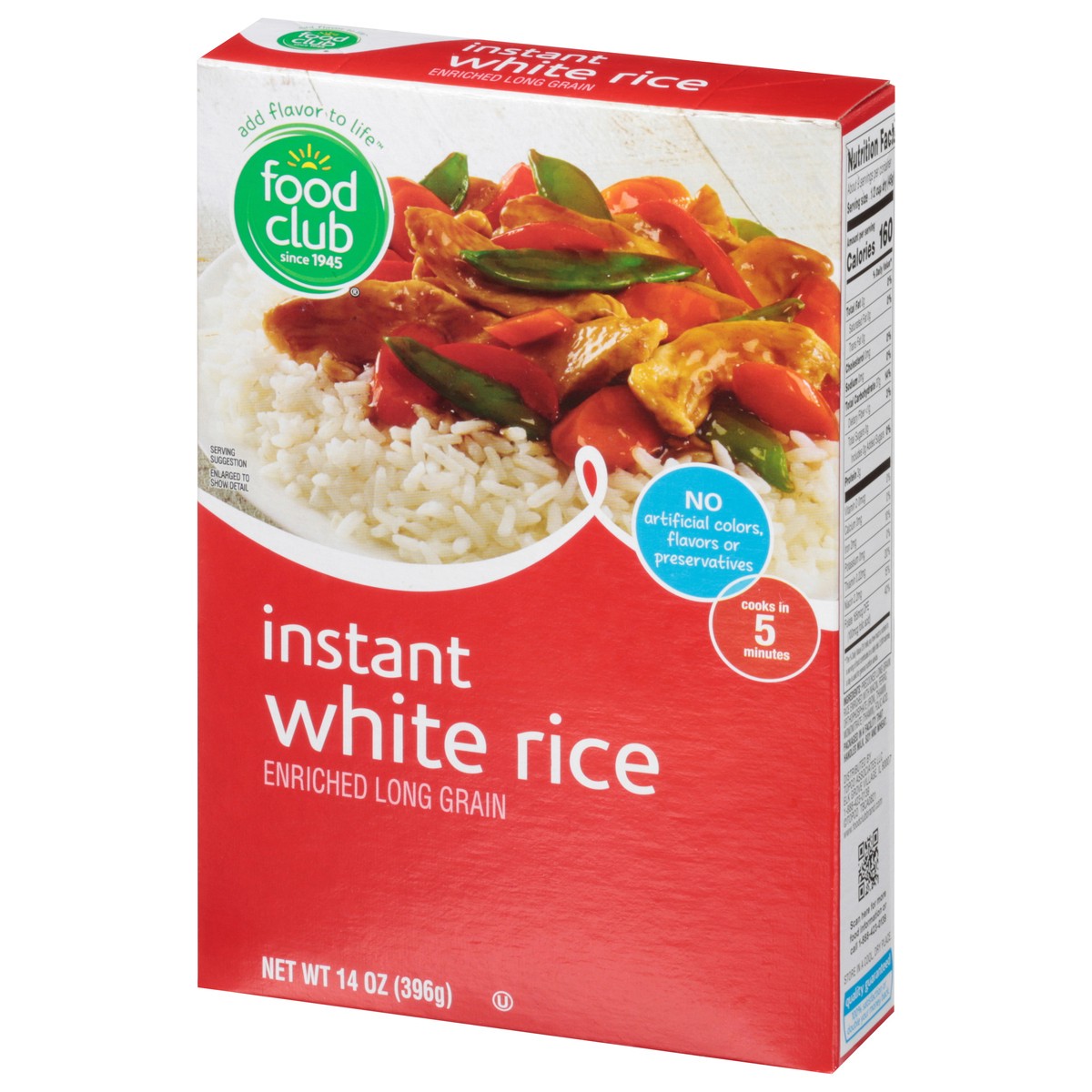 slide 2 of 10, Food Club Enriched Long Grain Instant White Rice, 14 oz