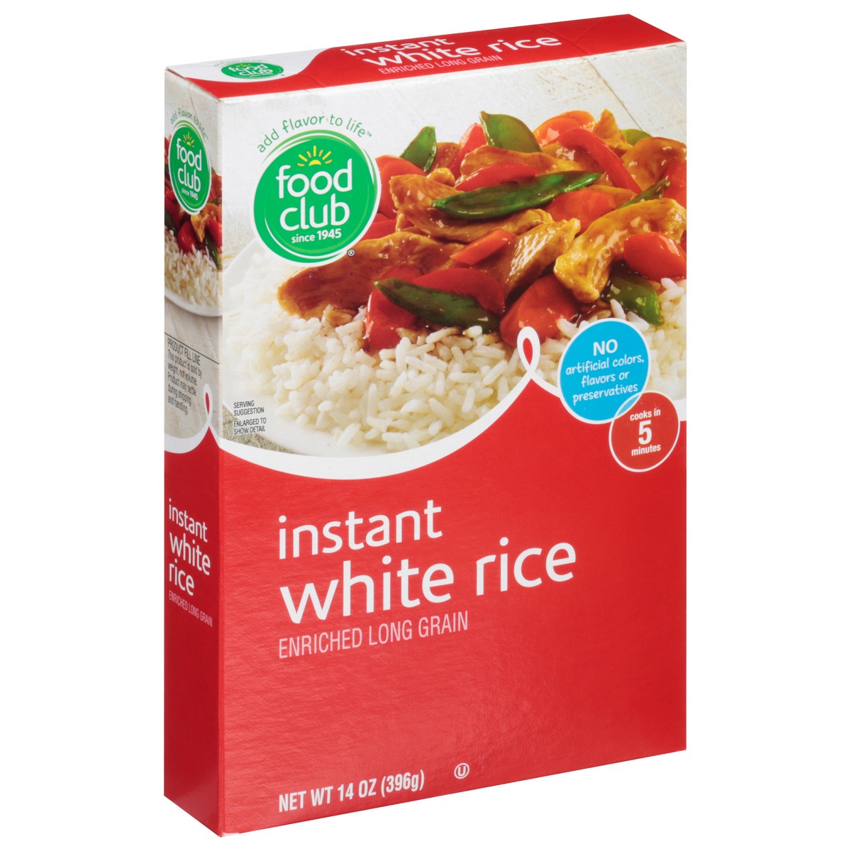 slide 1 of 10, Food Club Enriched Long Grain Instant White Rice, 14 oz