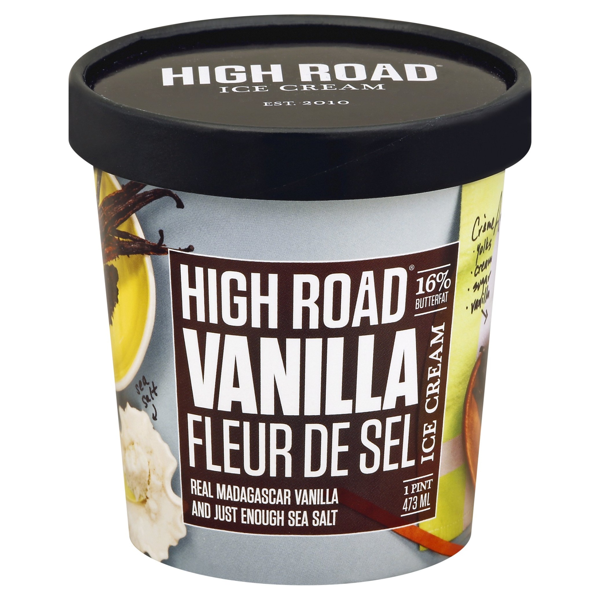 slide 1 of 1, High Road Vanilla Fleur De Sel Craft Ice Cream, 16 oz