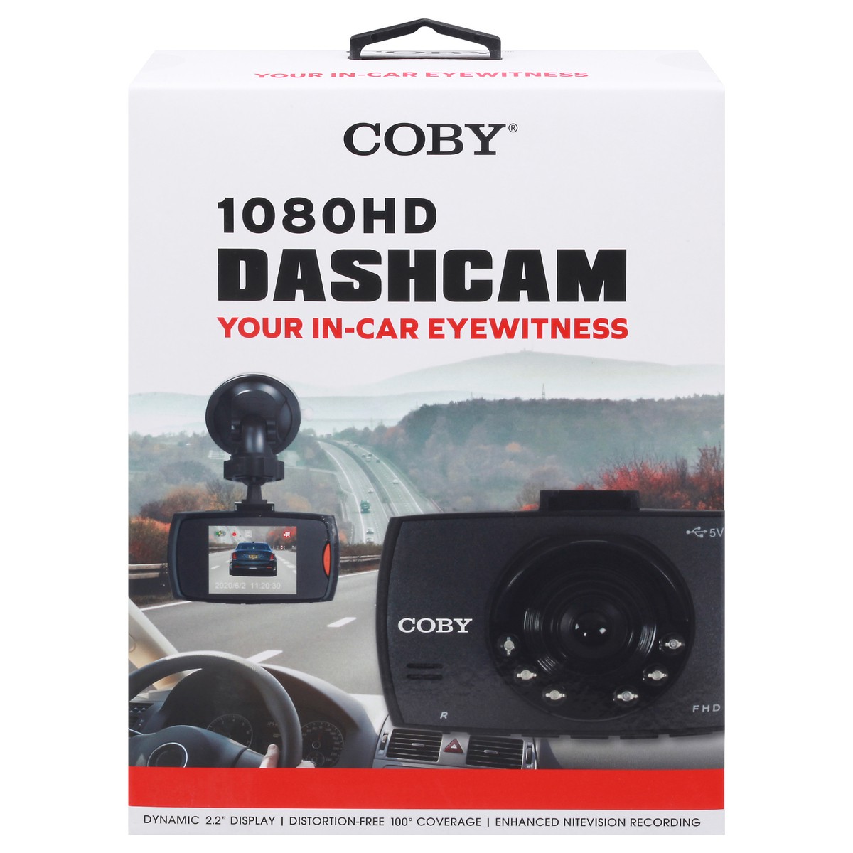 slide 3 of 4, Coby 1080 HD Dash Cameras 1 ea, 1 ct