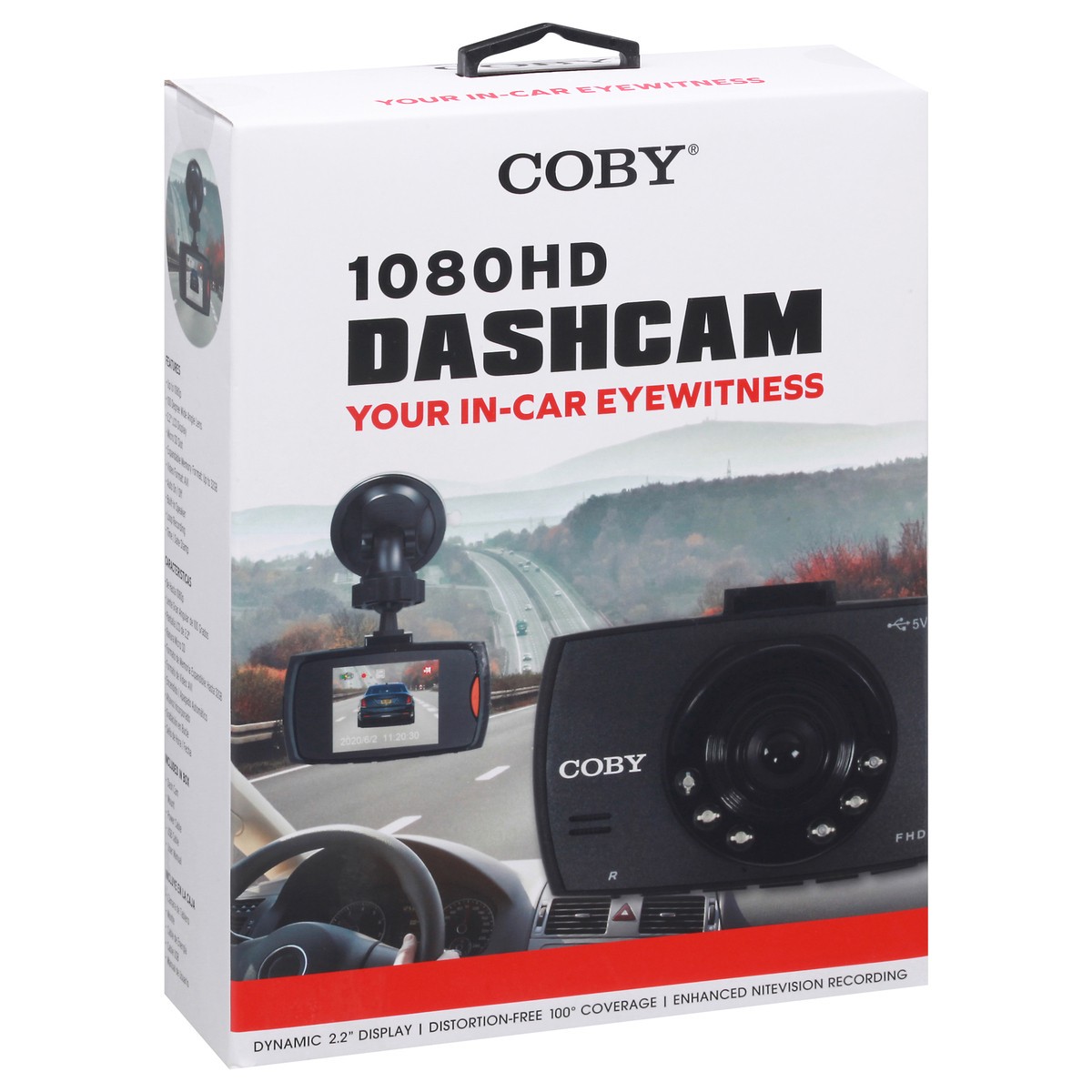 slide 4 of 4, Coby 1080 HD Dash Cameras 1 ea, 1 ct