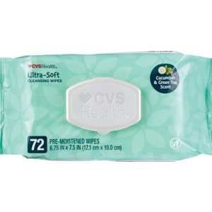 slide 1 of 1, CVS Health Ultra Soft Cleansing Wipes, 72 ct