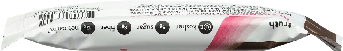 slide 3 of 14, Truth Bar Dark Chocolate Coconut Raspberry Truffle Prebiotic + Probiotic Bar 1.59 oz, 1.59 oz
