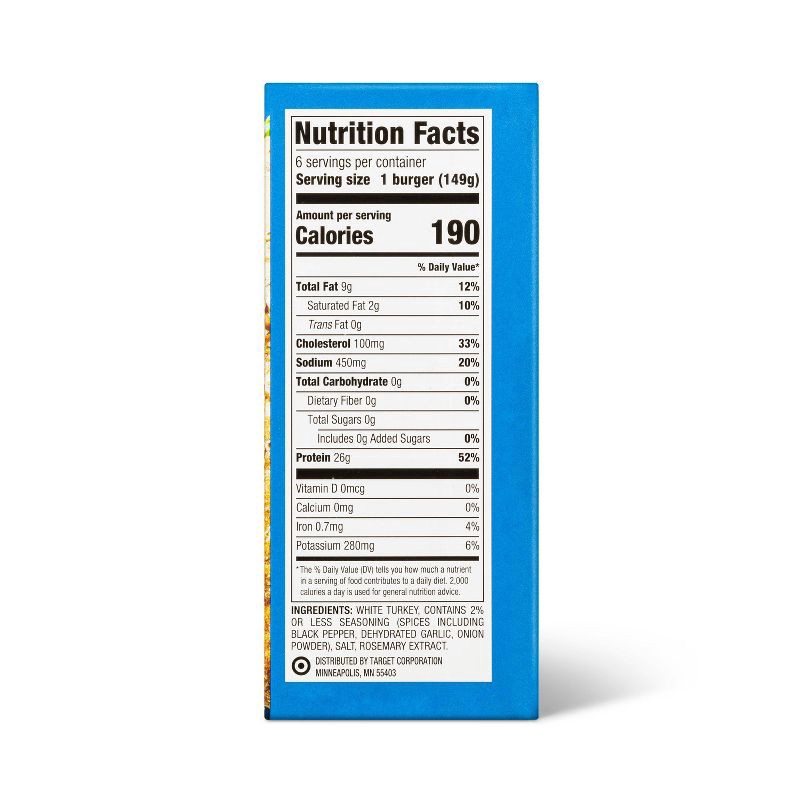 slide 2 of 5, All Natural Turkey Burger Patties - Frozen - 32oz/6ct - Good & Gather™, 32 oz, 6 ct