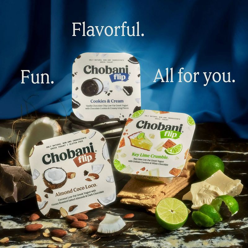 slide 5 of 9, Chobani Flip Chocolate Almond Coco Loco Greek Yogurt - 4ct/4.5oz Cups, 4 ct; 4.5 oz