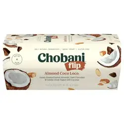 Chobani Flip Chocolate Almond Coco Loco Greek Yogurt - 4ct/4.5oz Cups