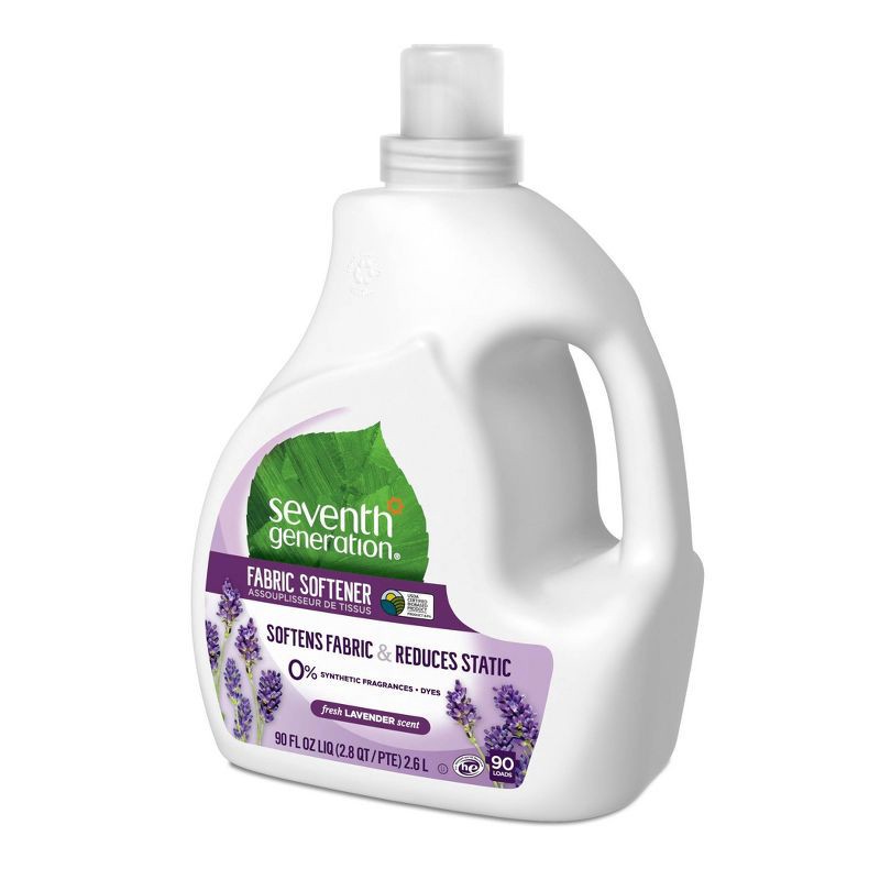 slide 4 of 8, Seventh Generation Fabric Softener - Lavender - 90 fl oz, 90 fl oz