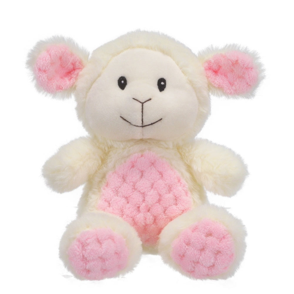 slide 1 of 1, Holiday Home Plush Sitting Lamb - White, 7 in