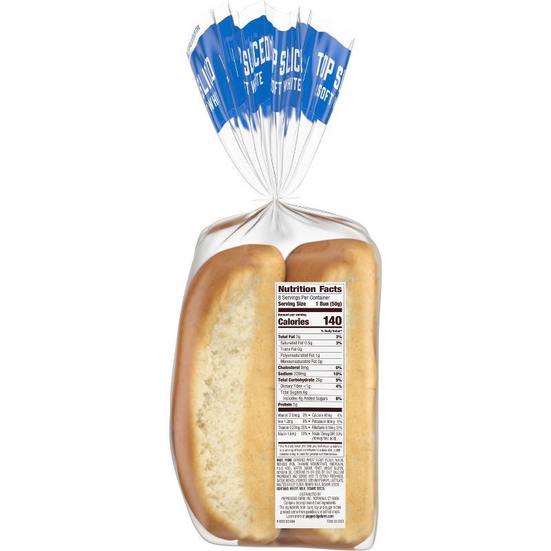 slide 6 of 8, Pepperidge Farm Bakery Classics Top Sliced White Hot Dog Buns - 14oz/8ct, 8 ct; 14 oz