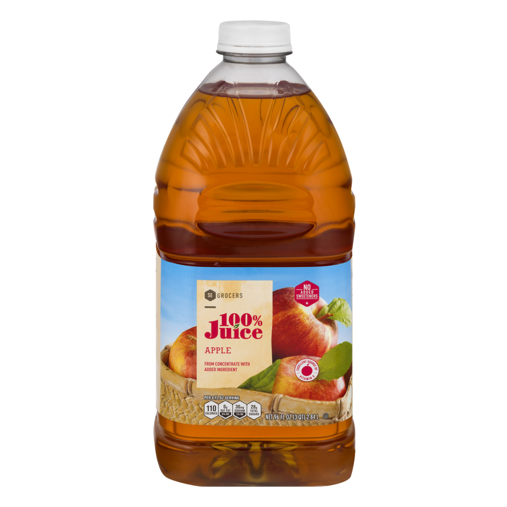 slide 1 of 1, SE Grocers 100% Juice Apple - 96 oz, 96 oz