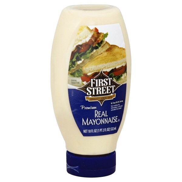 slide 1 of 1, First Street Squeeze Mayonnaise, 18 oz